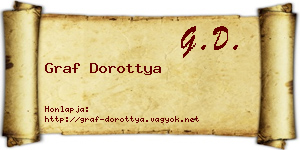 Graf Dorottya névjegykártya